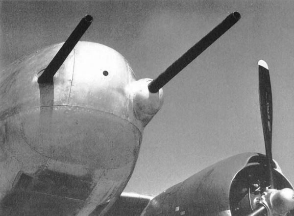 Использование 37-мм и 75-мм пушек в составе вооружения американских боевых самолётов в годы Второй мировой