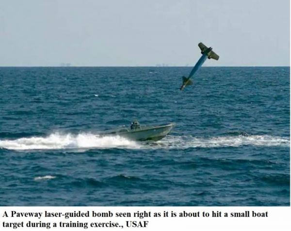 Авиабомба, которая действует как торпеда – новое противокорабельное оружие ВВС США